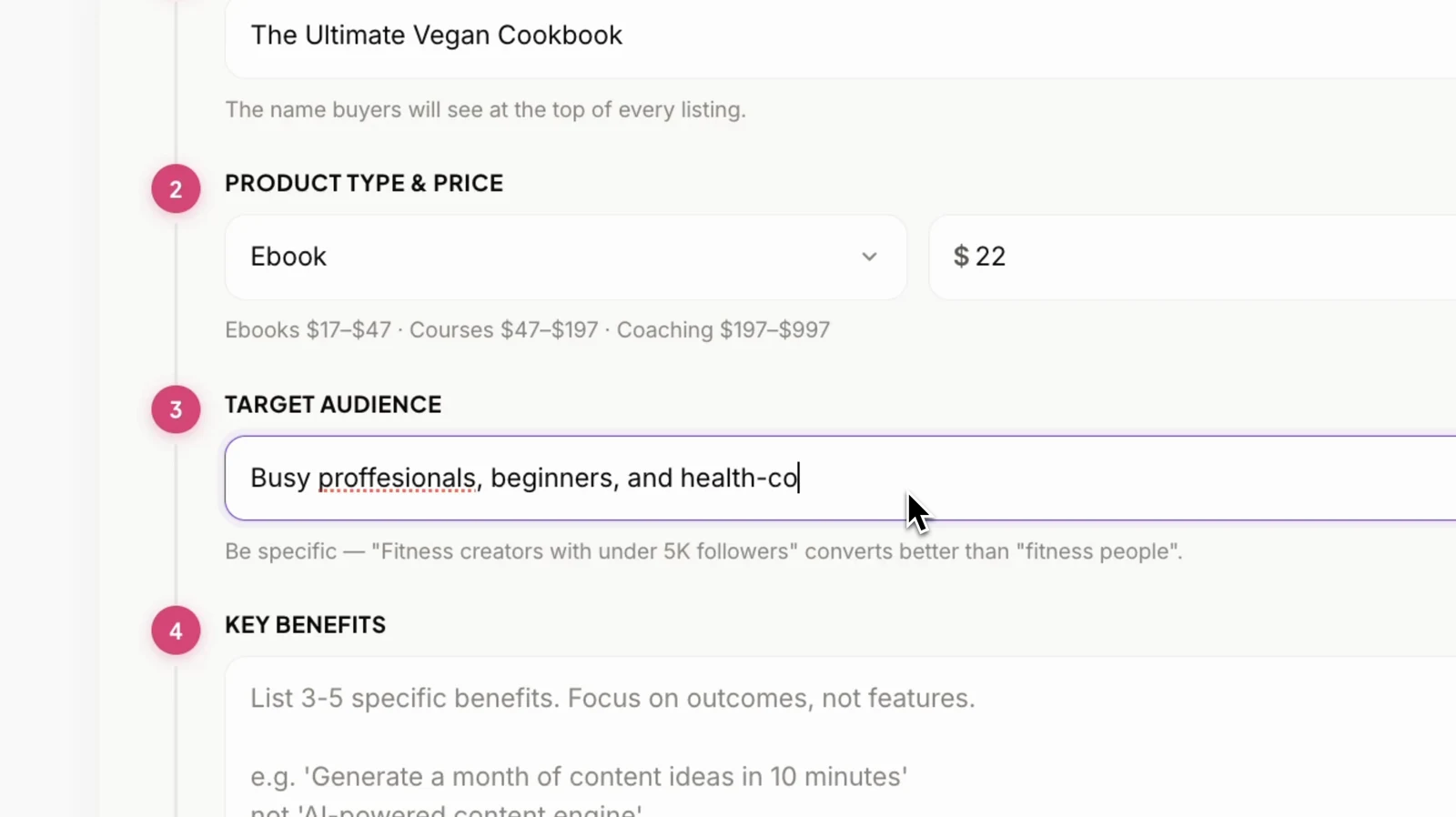 Sales Page Builder — Obteno