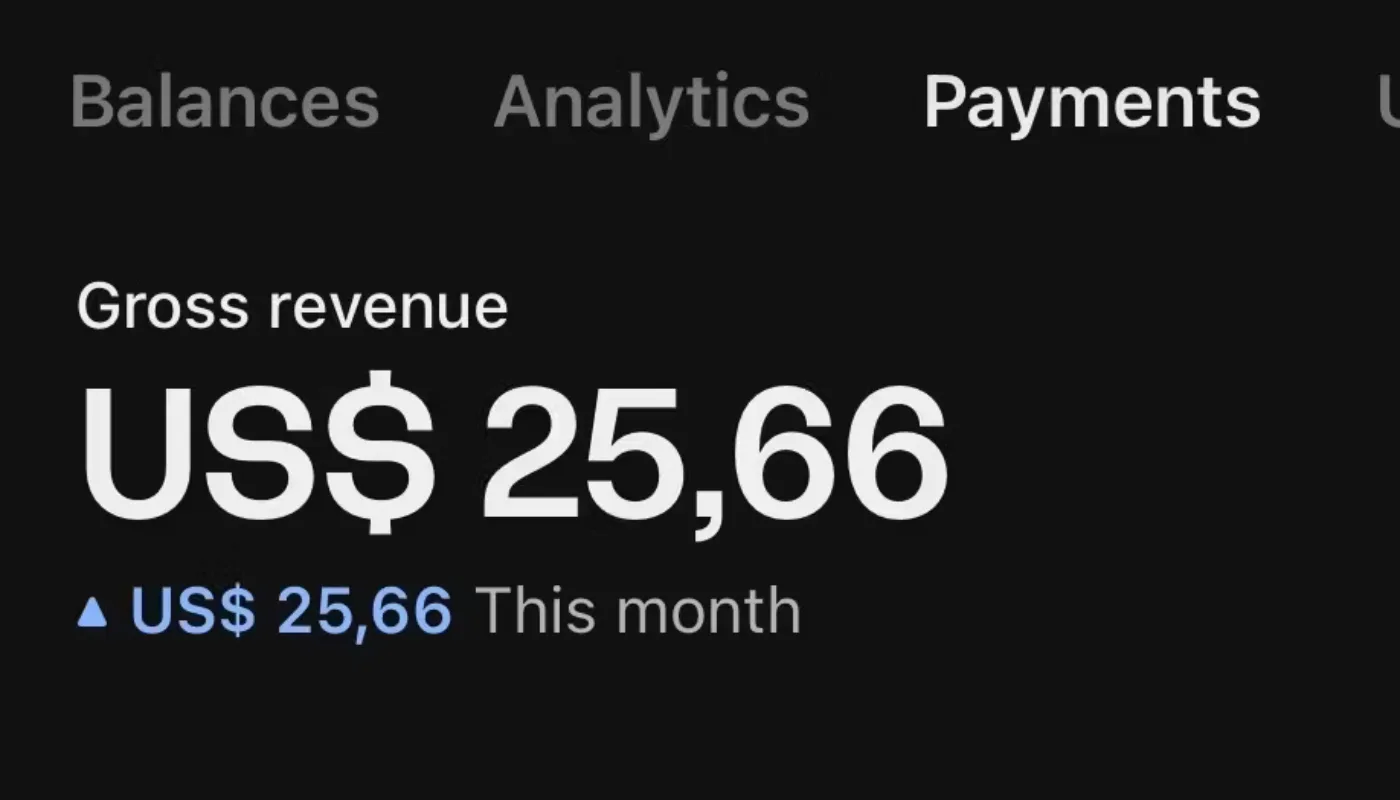 Revenue screenshot