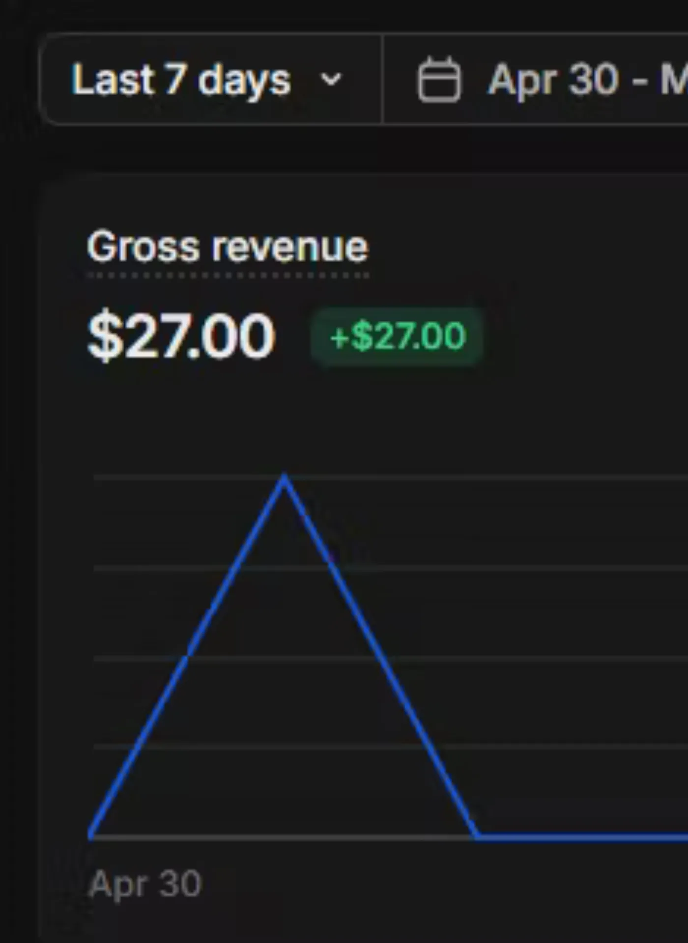 Revenue screenshot